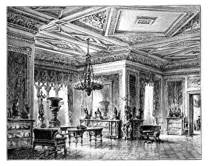 Images Dated 9th June 2007: The Green Drawing Room, Windsor Castle, c1888