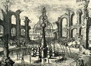 Green fountain and coliseum... Chateau D Enghien, Belgium, late 17th-early 18th century