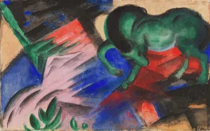Green Horse, 1912. Creator: Marc, Franz (1880-1916)