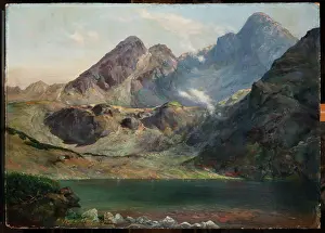 Misty Prints: Green Lake at the Foot of Mounts Koscielec and Swinica