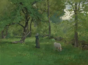 Clark Art Institute Prints: Green Landscape, 1886. Creator: George Inness