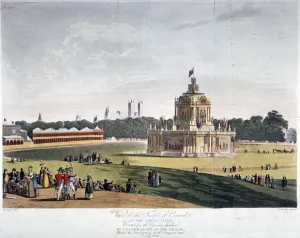 Augustus Charles Gallery: Green Park, Westminster, London, 1814. Artist: Joseph Constantine Stadler