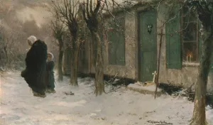 Sadness Prints: The Green Shutters: Viaticum, Belgium, 1918, (c1930). Creator: Frank Spenlove-Spenlove