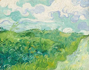 Gogh Vincent Van Prints: Green Wheat Fields, Auvers, 1890. Creator: Vincent van Gogh