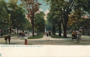 Greene Sreet, looking east from Center Street, Augusta, Georgia, America, c1910