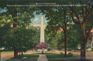 Declaration Prints: Greene Sreet, looking east from Center Street, Augusta, Georgia, America, c1910