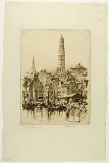 Firth Of Clyde Prints: Greenock No. 1, plate thirteen from the Clyde Set, 1889. Creator: David Young Cameron