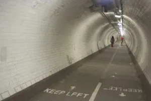 Runner Prints: The Greenwich Foot Tunnel, London, England, UK, 2 / 3 / 10. Creator: Ethel Davies