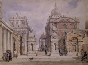Greenwich Hospital, c1840s. Creator: David Cox the Elder