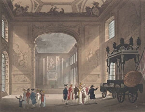 Augustus Charles Gallery: Greenwich Hospital, The Painted Hall, January 1, 1810. January 1, 1810. Creator: J