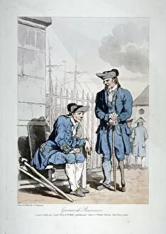 Amputee Collection: Greenwich Pensioners, 1808. Artist: John Augustus Atkinson