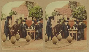 Pensioner Prints: Greenwich Pensioners, about 1860. Creator: London Stereoscopic & Photographic Co