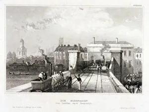Signalman Prints: Greenwich Station, Greenwich, London, c1840