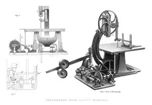 Images Dated 25th March 2009: Greenwoods Wood Sawing Machine, 1886