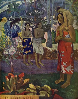 Tropical Prints: We Greet Thee, Mary, 1936. Artist: Paul Gauguin