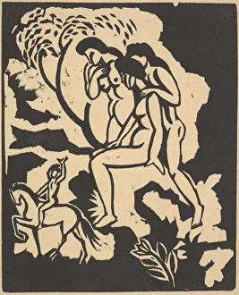 Macke Prints: Greeting (Begrüssung), 1912. Creator: August Macke