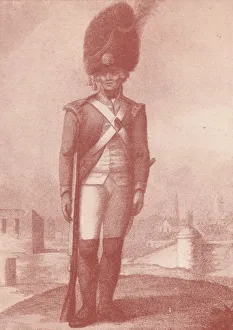 Grenadier Prints: A Grenadier (1791), 1791 (1909). Artist: Francois David Soiron