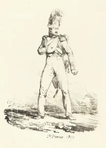 Grenadier Prints: Grenadier, 1817. Creator: Emile Jean-Horace Vernet