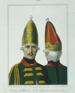 Grenadier Prints: Grenadier cap of the Preobrazhensky Regiment in 1762