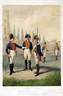 Battalion Gallery: Grenadier guard battalion, 1786-1806 (19th century).Artist: W Korn