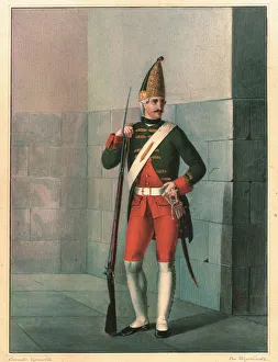 Leib Guards Prints: Grenadier of the Izmailovsky Regiment in 1762