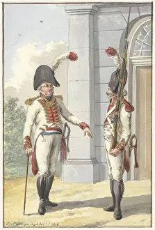 Batavian Prints: Grenadier Officer and the municipality of the Livonian Guard