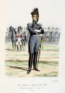 Grenadiers a Cheval du Roi, Capitaine-Lieutenant 1814-15 Artist: Eugene Titeux