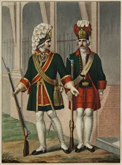 Grenadier Guard Gallery: Grenadiers of the Preobrazhensky Regiment in 1732-1738, Early 1840s