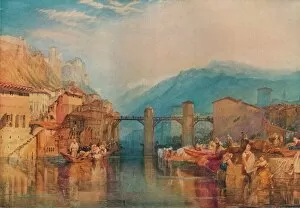 Joseph Mallord William Collection: Grenoble Bridge, 1824. Artist: JMW Turner