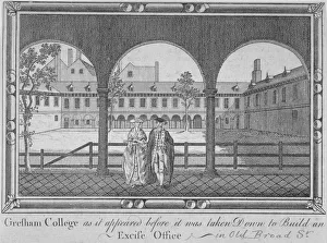 Old Broad Street Prints: Gresham College, City of London, 1760