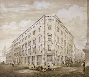 Gresham Street Prints: Gresham Street, City of London, 1840. Artist