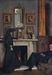Tanger Prints: The Grey Drawing Room, Tangiers, 1911, (1914). Artist: Sir John Lavery