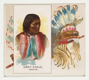 Grey Eagle, Apache, from the American Indian Chiefs series (N36) for Allen &