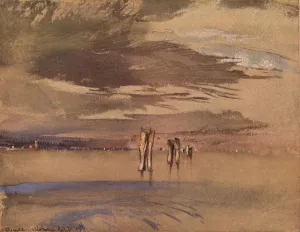 John Ruskin Collection: A Grey Morning Near Venice, 19th century. Artist: John Ruskin
