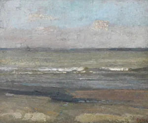 Ensor James Sidney Edouard Prints: Grey Seascape, 1880. Creator: James Ensor