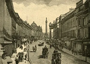 Tyne And Wear Prints: Grey Street, Newcastle-on-Tyne, c1890. Creator: Unknown