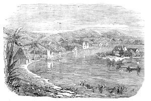 Nicaragua Prints: Greytown - from a recent sketch, 1857. Creator: Unknown
