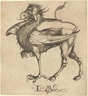 Gryphon Collection: The Griffin. Creator: Israhel van Meckenem