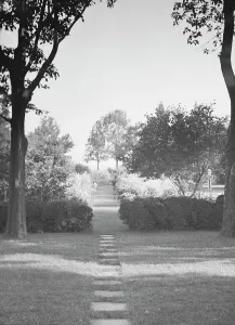 Stepping Stones Prints: Griffin or Nissen Garden view, 1931 June 14. Creator: Arnold Genthe
