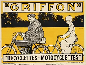 Griffon Bicyclettes Motocyclettes, c. 1905. Creator: Matet, Jean (1870-1936)