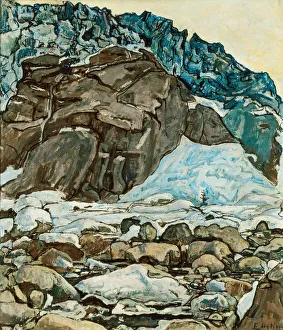 Ferdinand 1853 1918 Prints: Grindelwald Glacier, 1912. Creator: Hodler, Ferdinand (1853-1918)