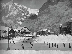 Raithby Lawrence Prints: Grindelwald in Winter, 1910. Artist: John Swain & Son