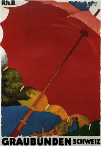 Rail Gallery: The Grisons, Switzerland, 1918. Artist: Giacometti, Augusto (1877-1947)