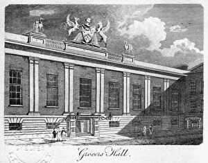 Sands Collection: Grocers Hall, City of London, 1811.Artist: Sands