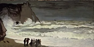Grosse mer a Etretat. Artist: Monet, Claude (1840-1926)