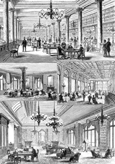 Reading Room Prints: The Grosvenor Gallery Library, New Bond-Street, 1881. Creator: Unknown