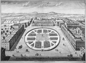 Birds Eye View Prints: Grosvenor Square, Westminster, London, 1754