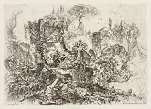 1720 1778 Prints: Groteschi: Ruins with Serpents, ca. 1745-50. Creator: Giovanni Battista Piranesi (Italian