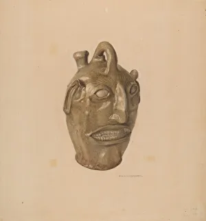 Novelty Prints: Grotesque Jug, c. 1938. Creator: George Loughridge