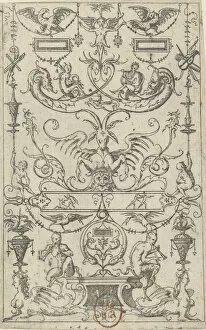 Grotesque Panel, 1562. Creator: Jacques Androuet Du Cerceau